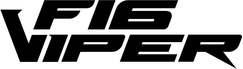 Logo F16 Viper Negro