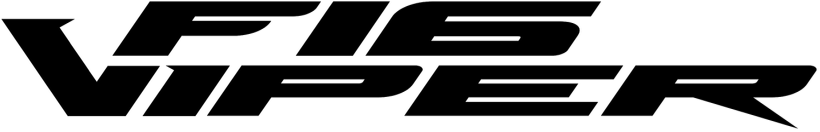 Logo F16 Viper Negro5